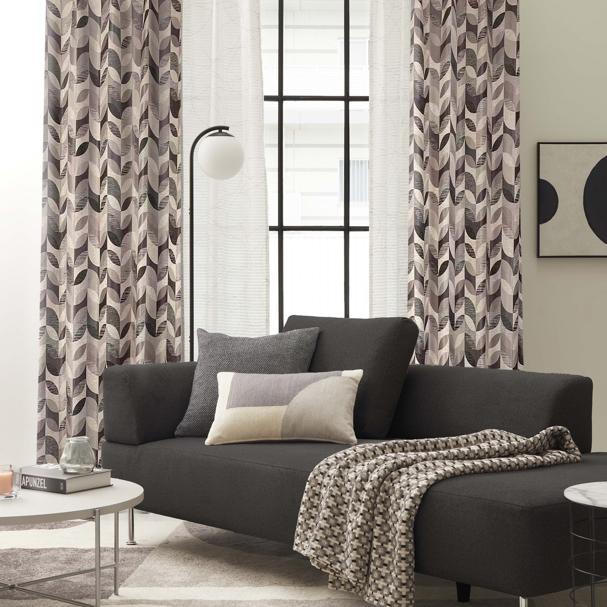 裏地付き遮光2級・遮熱カーテン(PK136 PU)