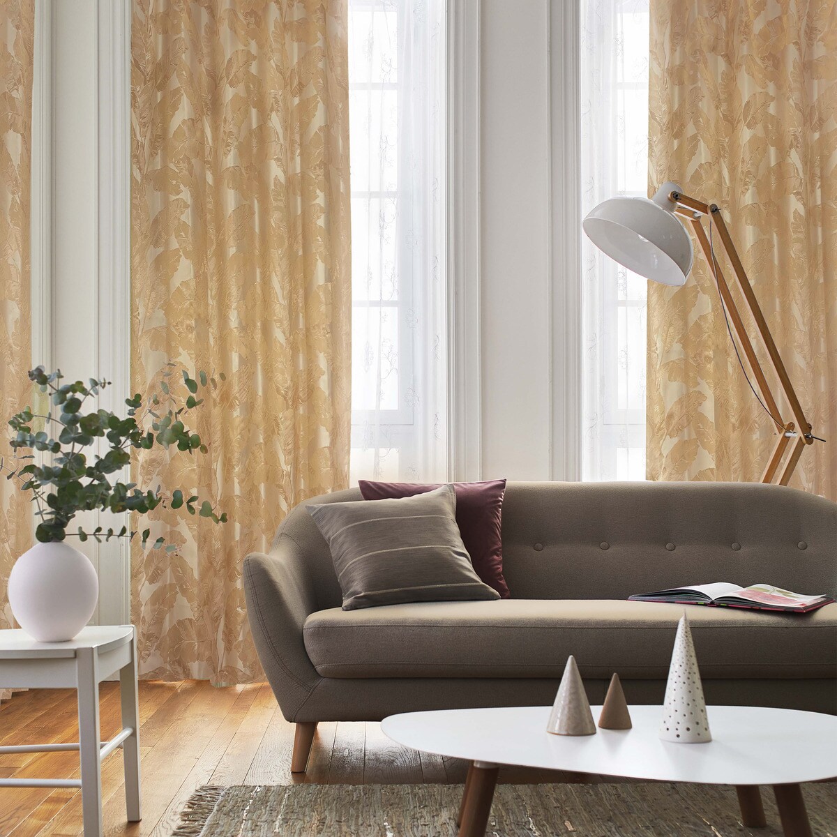 裏地付き遮光1級・遮熱カーテン(PK156 YE)