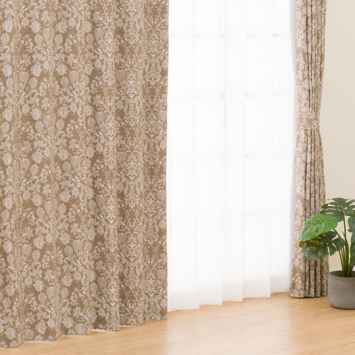 裏地付き遮光2級・遮熱カーテン(PK080)