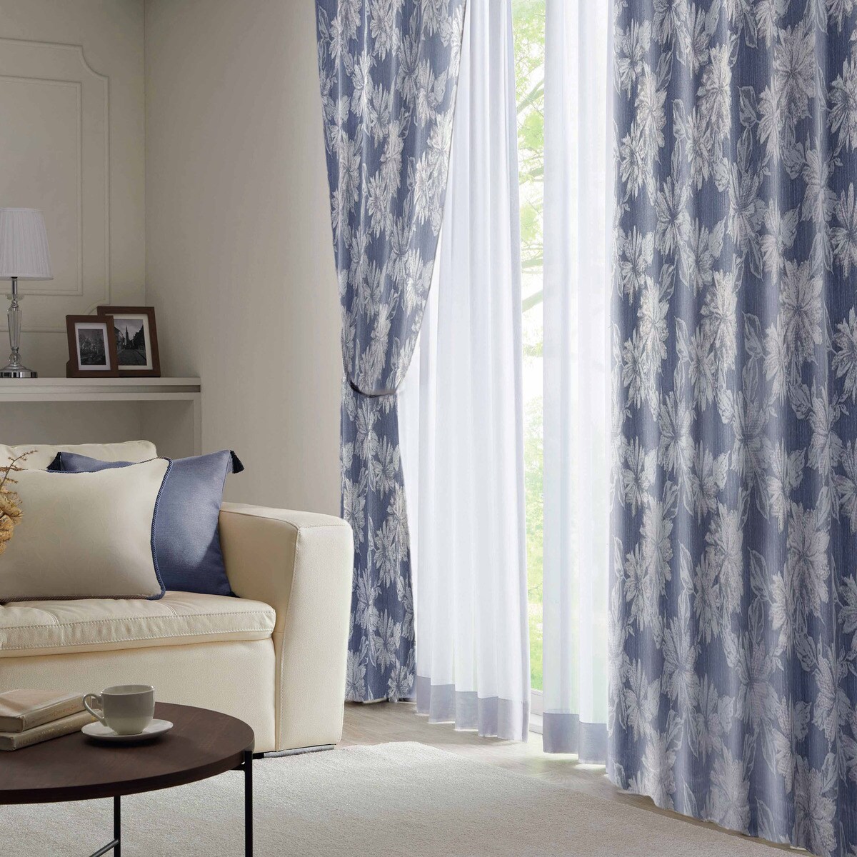 裏地付き遮光2級・遮熱カーテン(RK160 NV)