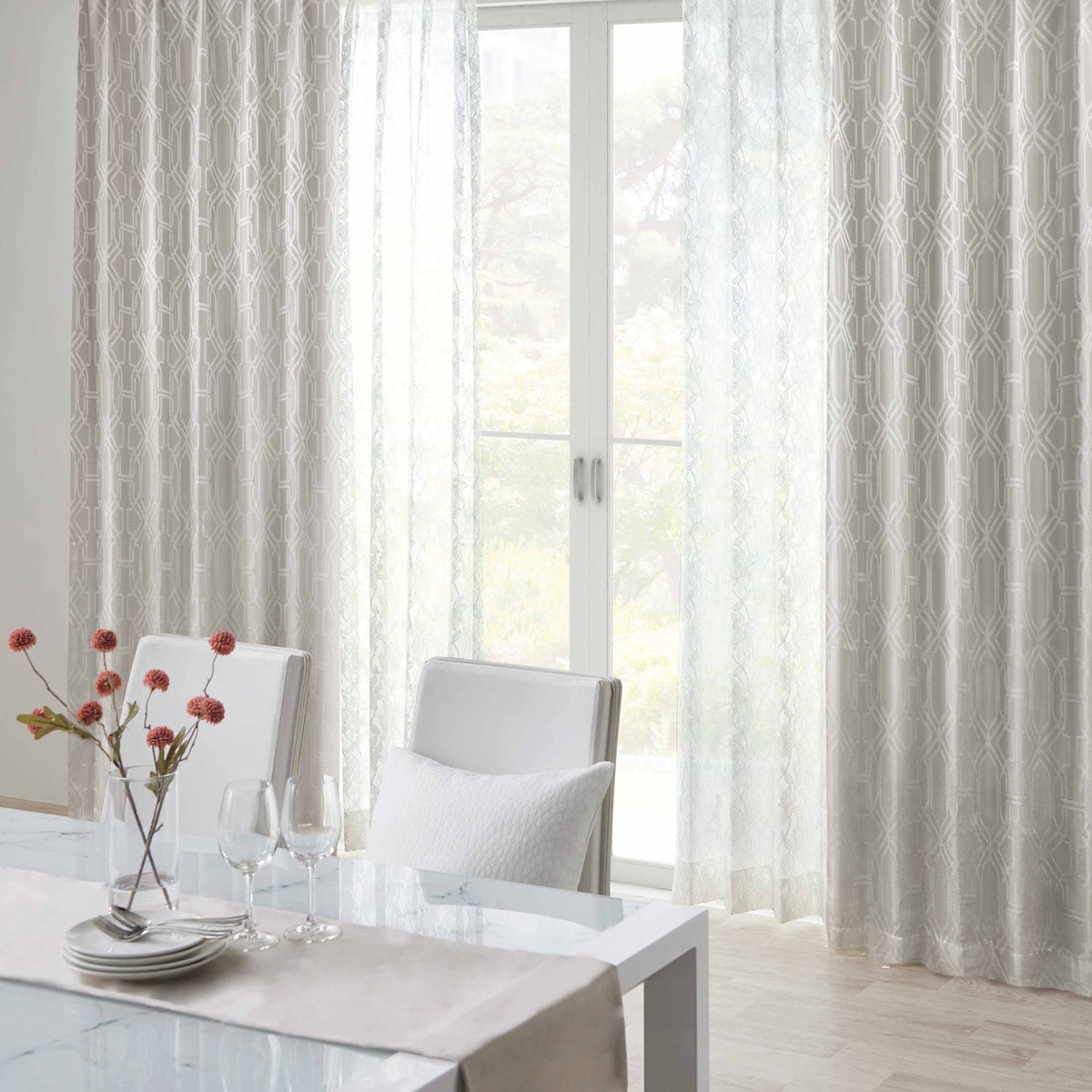 裏地付き遮光2級・遮熱カーテン(RK166 IV)