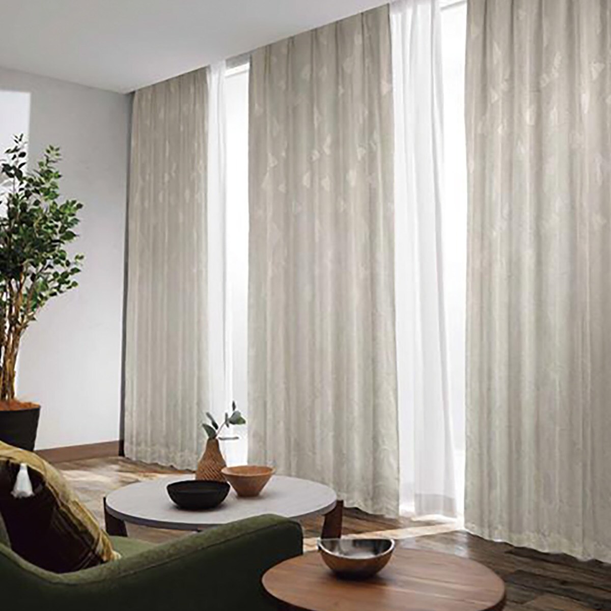 裏地付き遮光3級・遮熱カーテン(PK174)