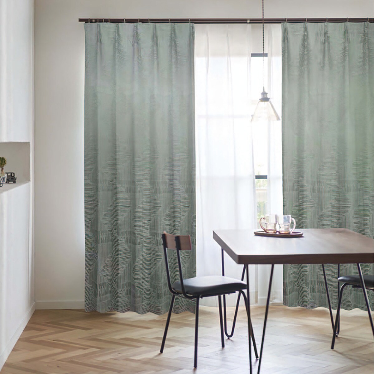 裏地付き遮光2級・遮熱・防炎カーテン(PK185)