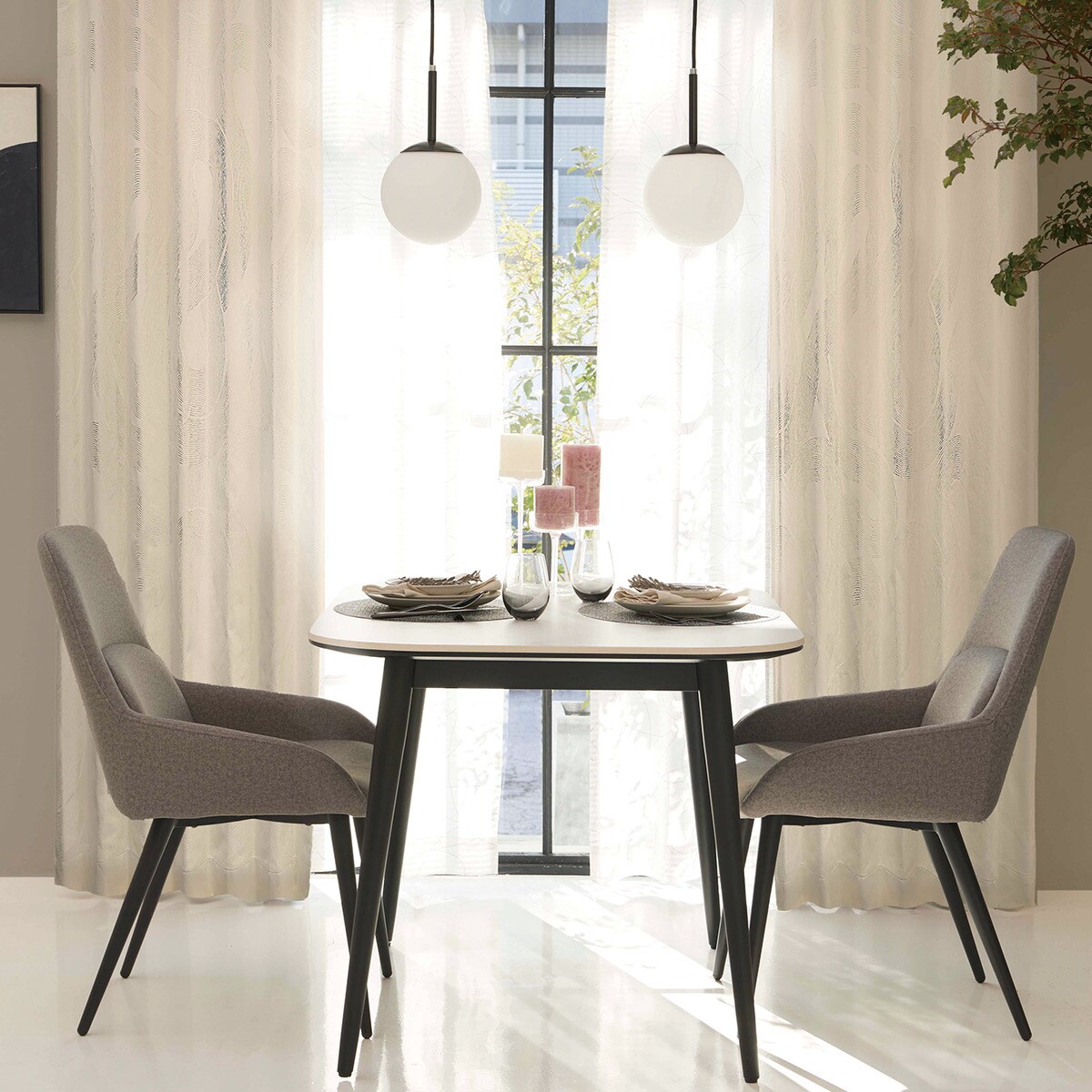 裏地付き遮光2級・遮熱・防炎カーテン(PK187)