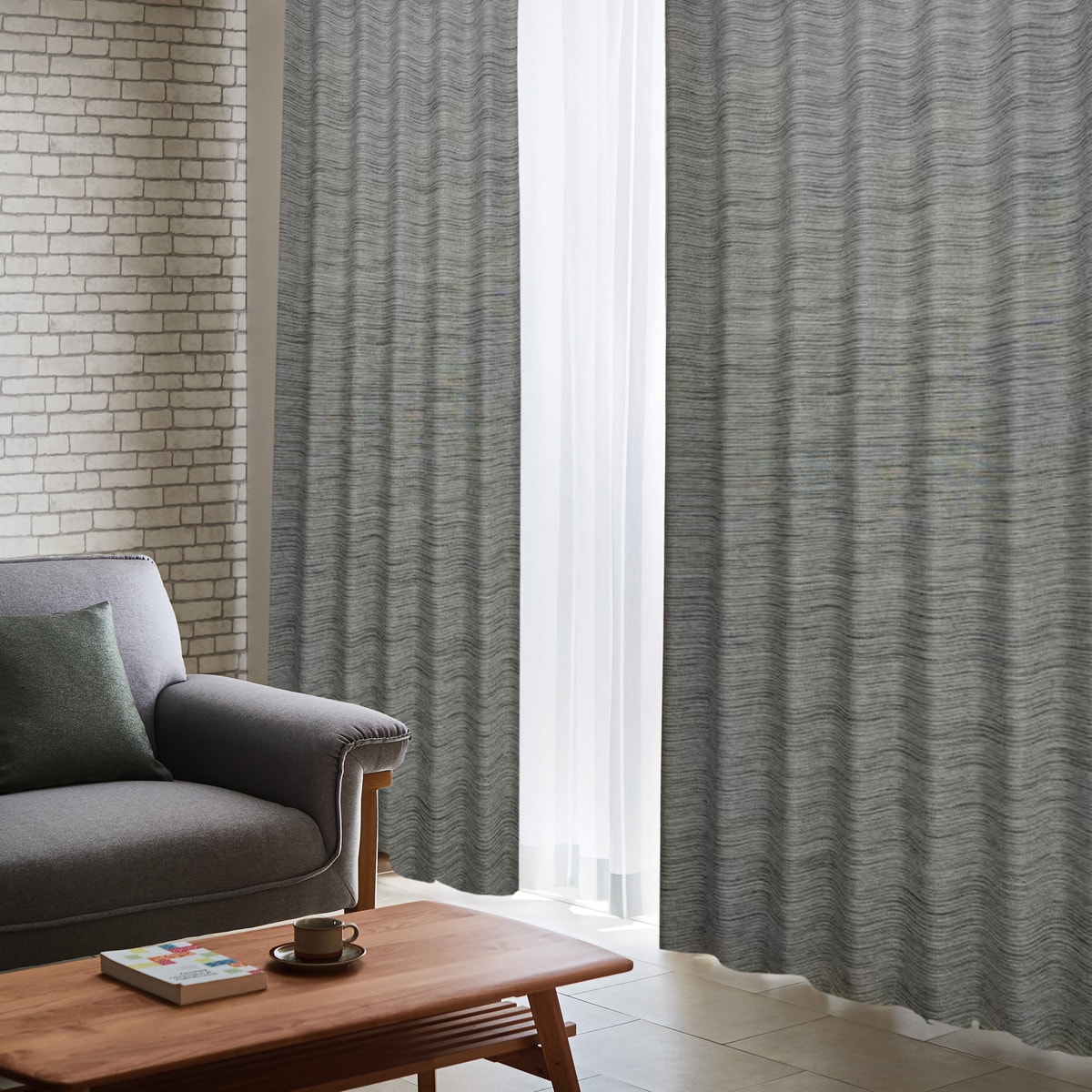 裏地付き遮光2級・遮熱・防炎カーテン(PK188)