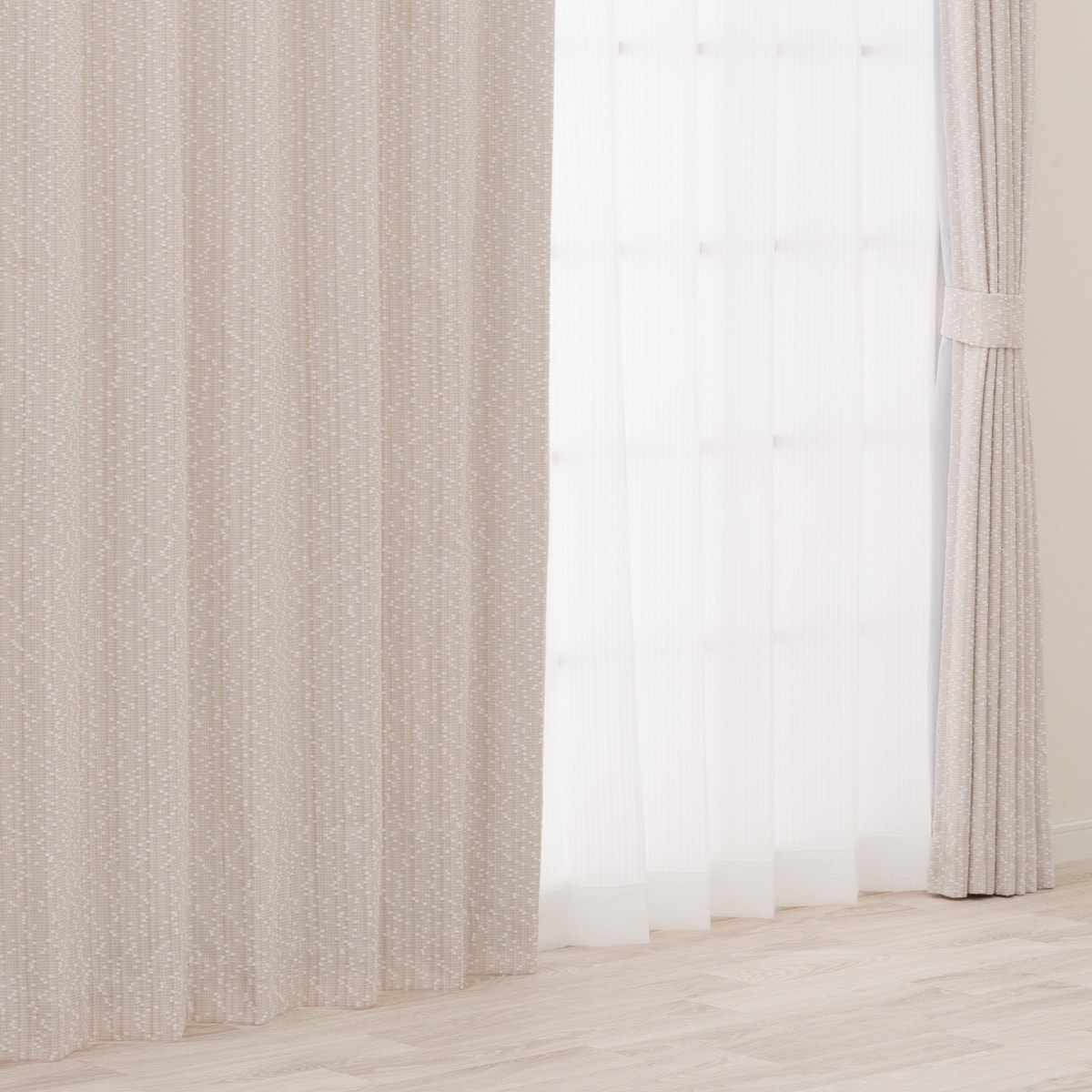 裏地付き遮光2級・遮熱カーテン(PK214)