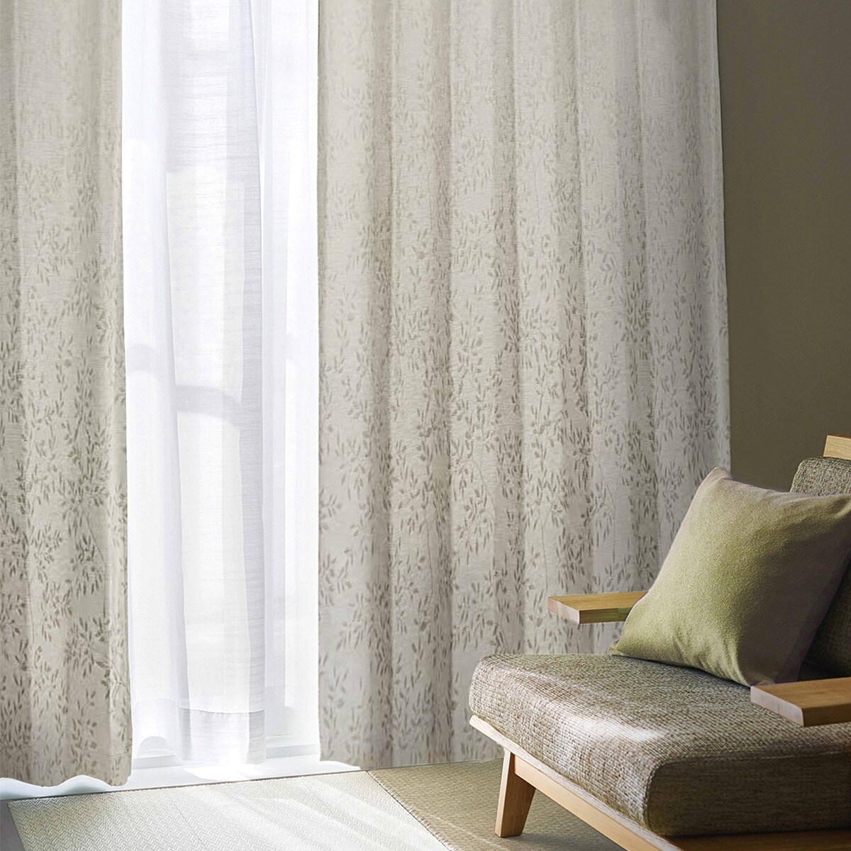 裏地付き遮光2級・遮熱・防炎カーテン(PK218)