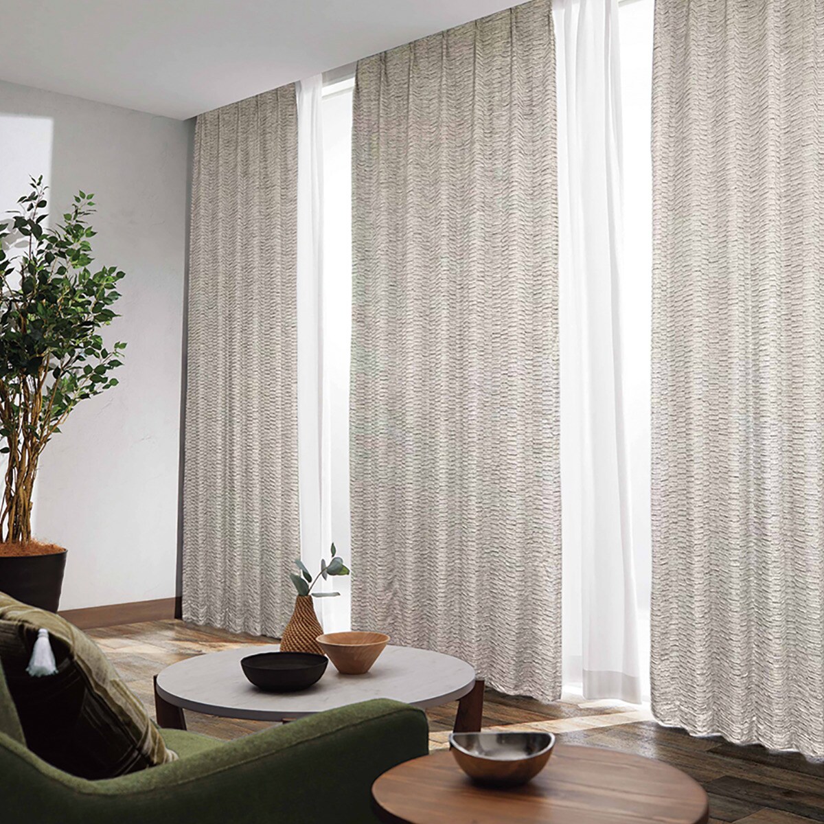 裏地付き遮光2級・遮熱カーテン(PK220)