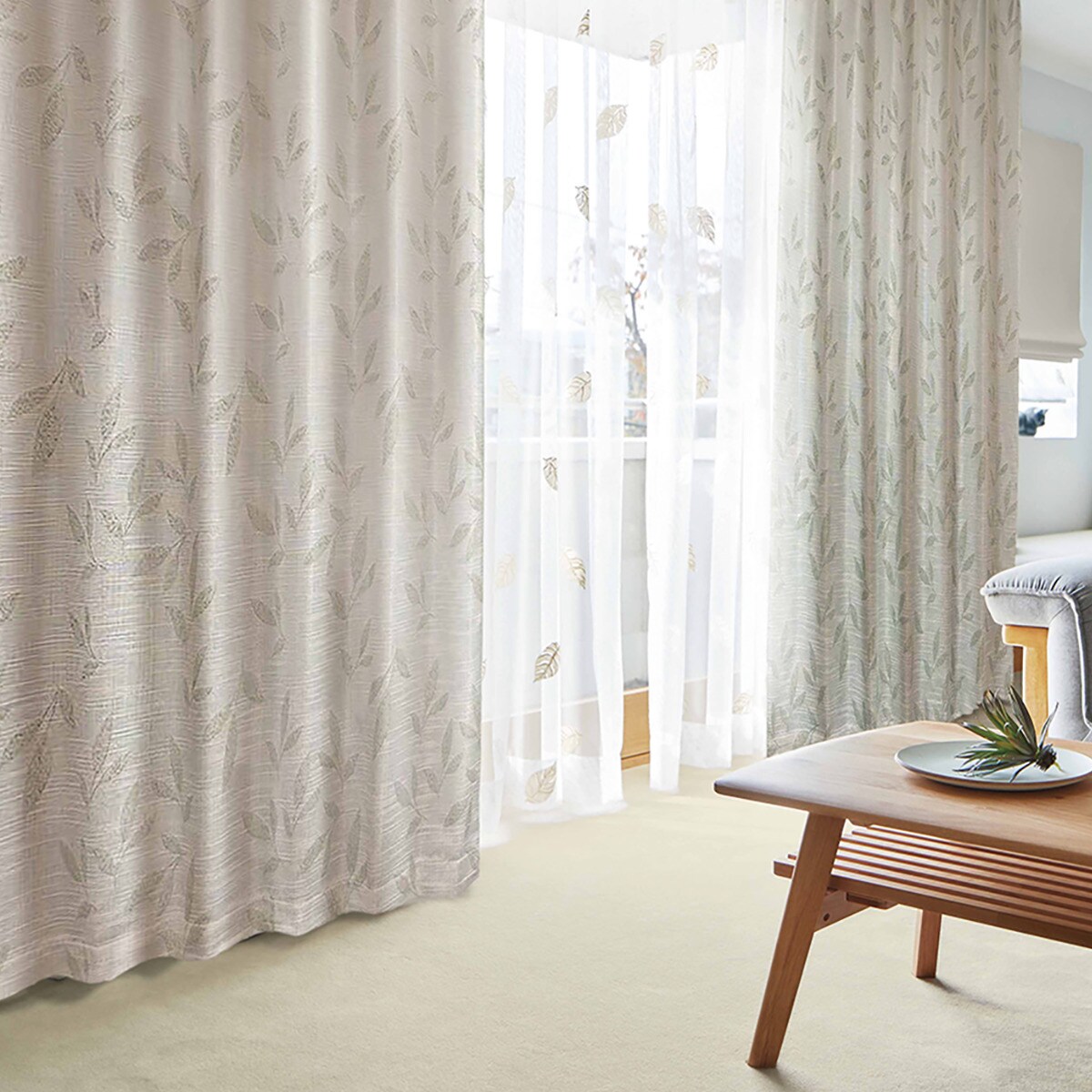 裏地付き遮光2級・遮熱カーテン(PK225)