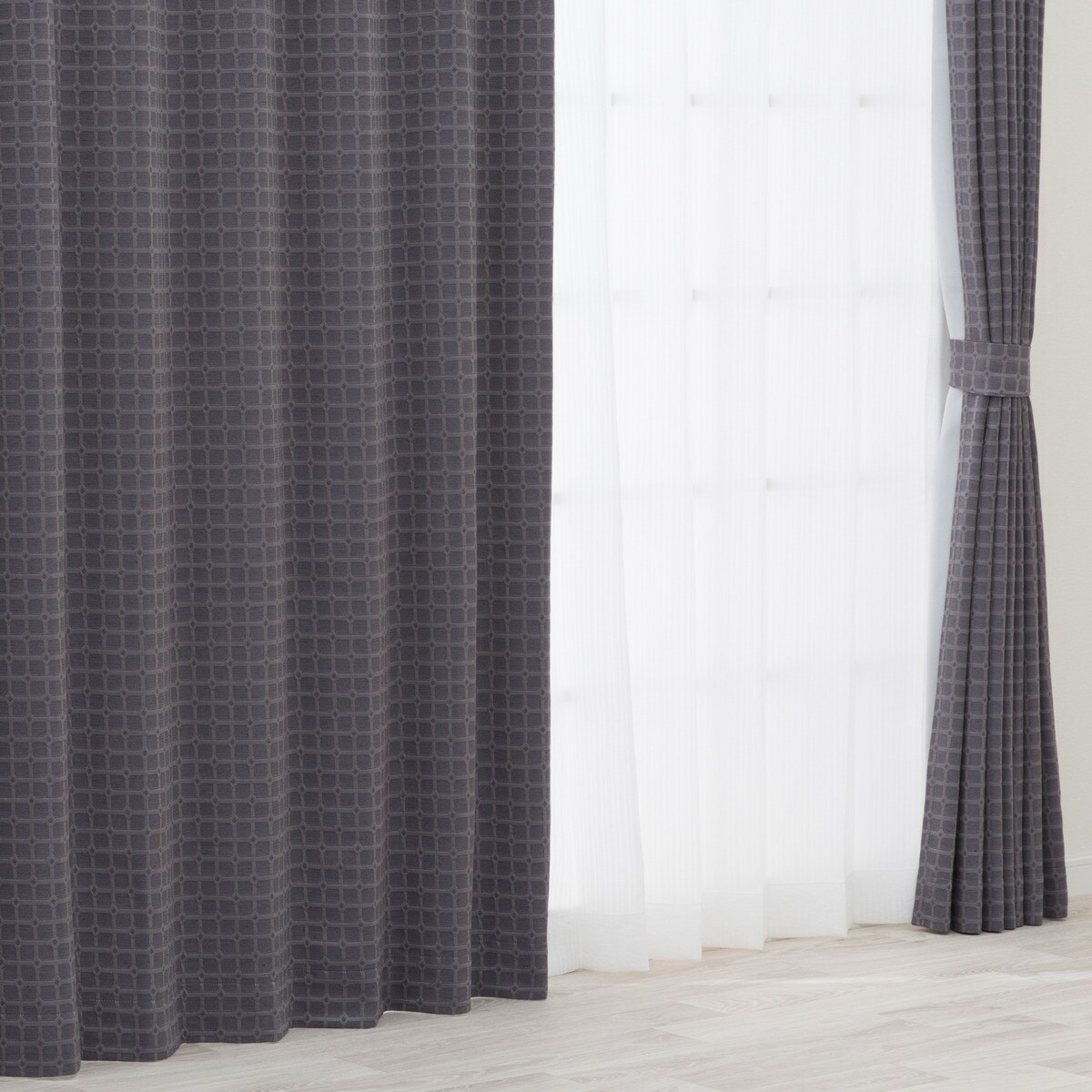 裏地付き遮光2級・遮熱・防炎カーテン(PK232)