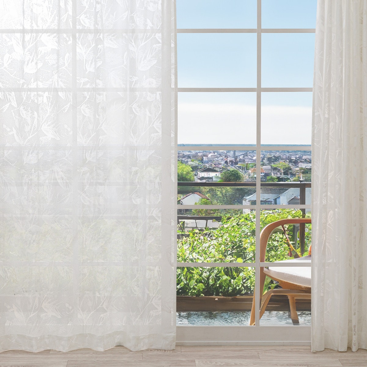 レースカーテン RL172 ホワイト