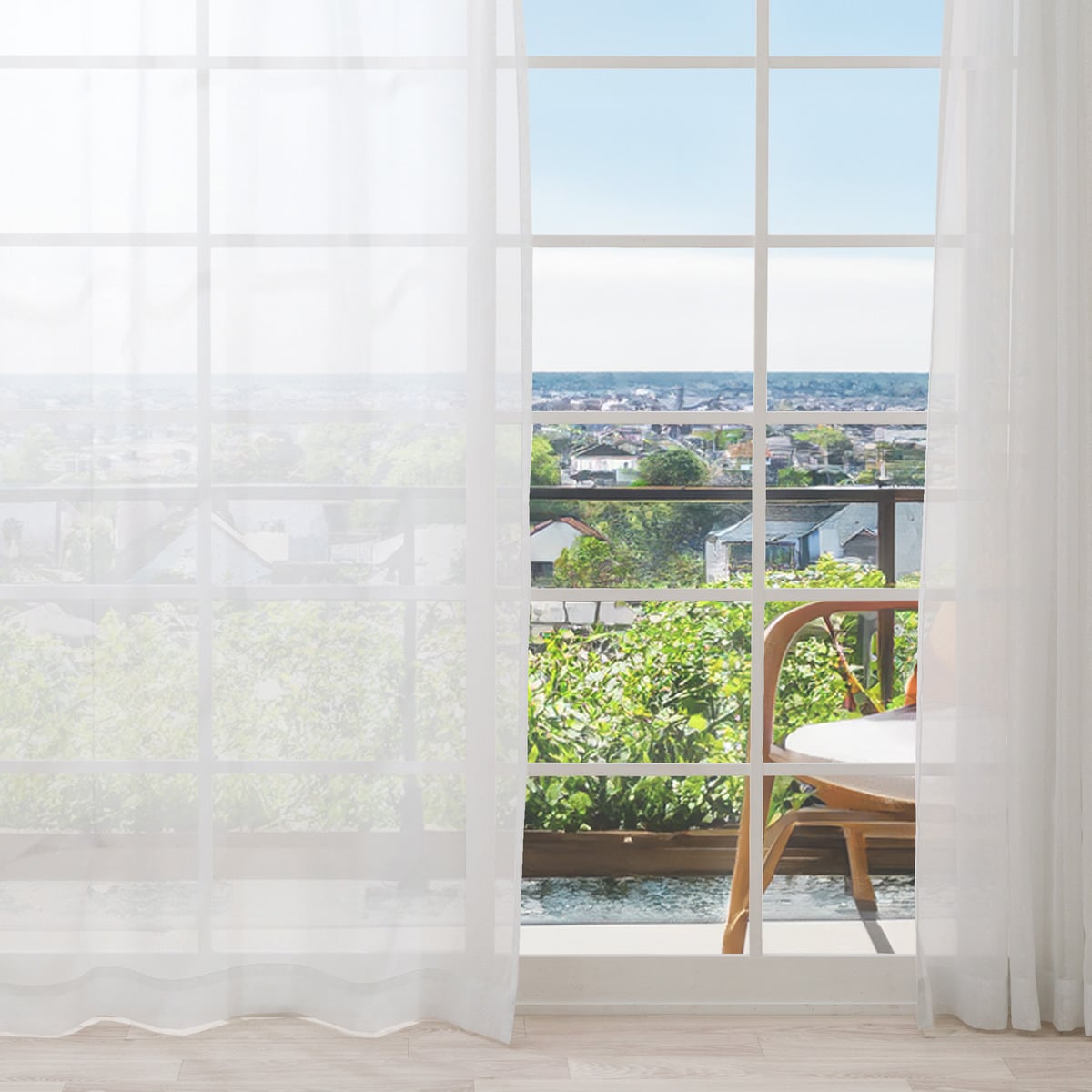 レースカーテン RL181 シルバー