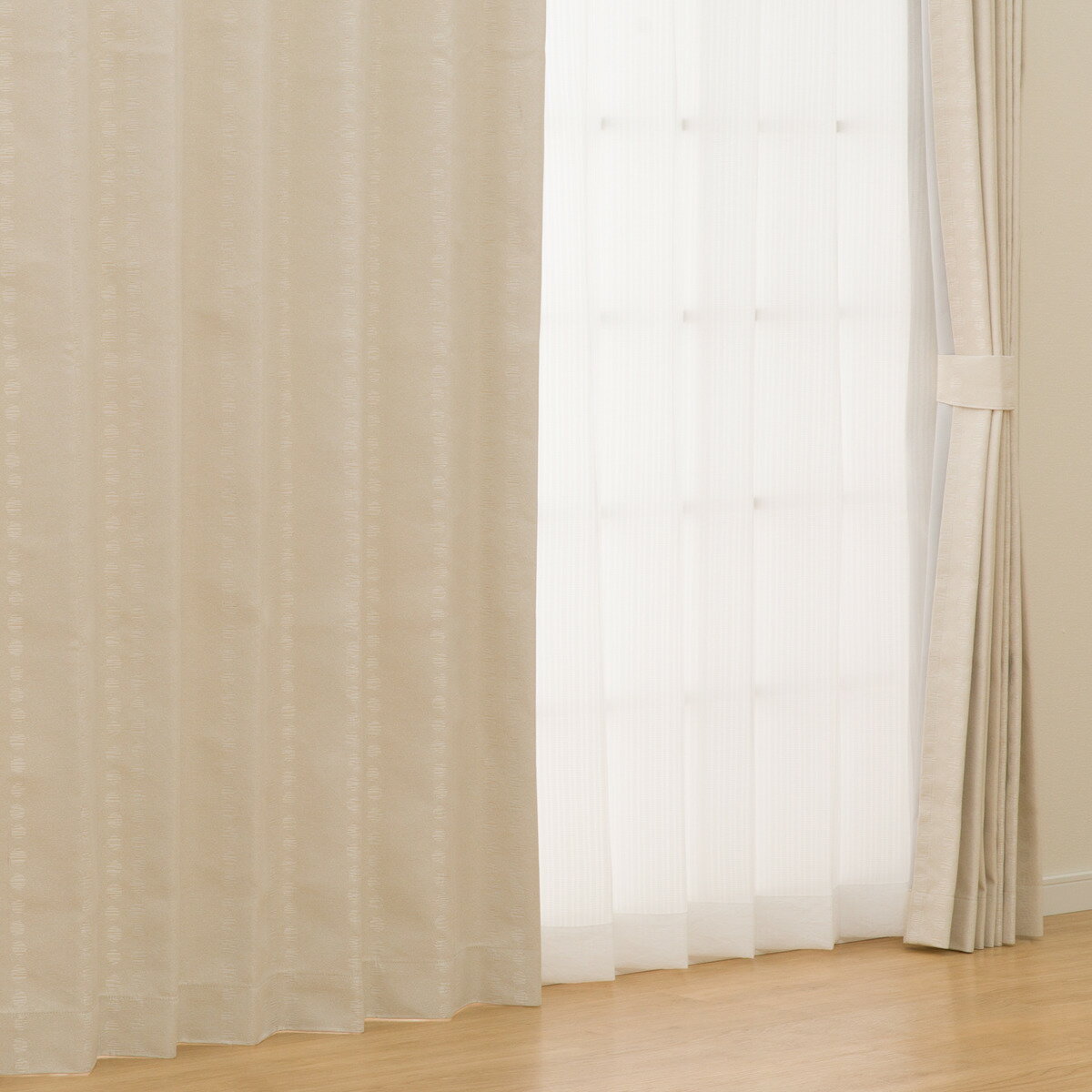 (1枚入り)遮光1級・遮熱・遮音カーテン(RD112 アイボリー)