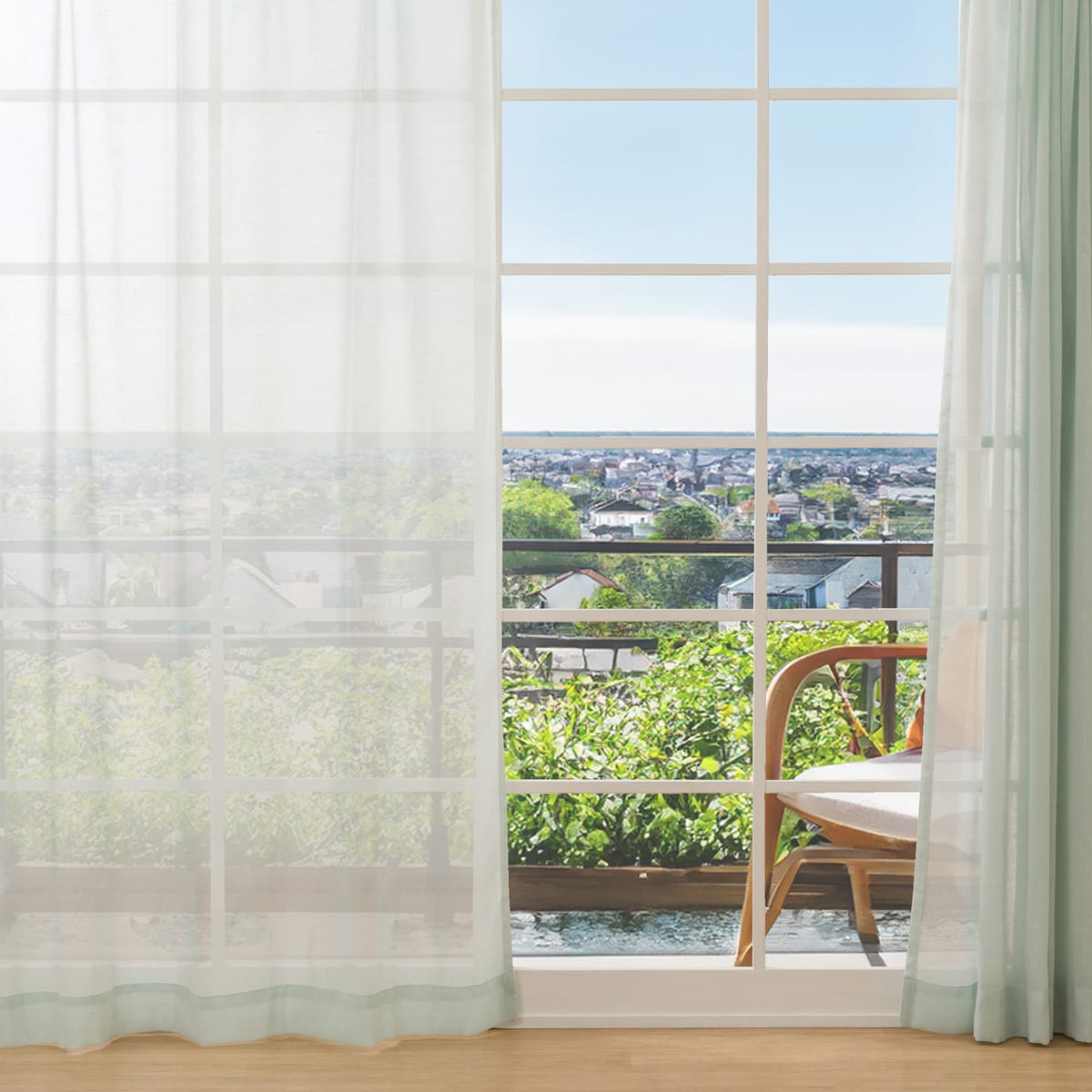 273サイズ天然素材風カラーレースカーテン(RFC0016　BG)【メーカー直送・】