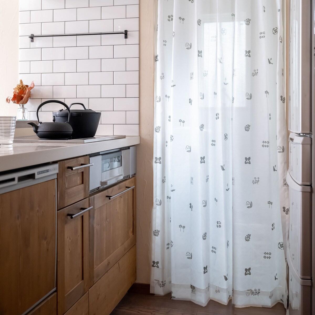 保温・遮像・UVカット・156サイズカーテン（ゆきふみ） WH【メーカー直送・】