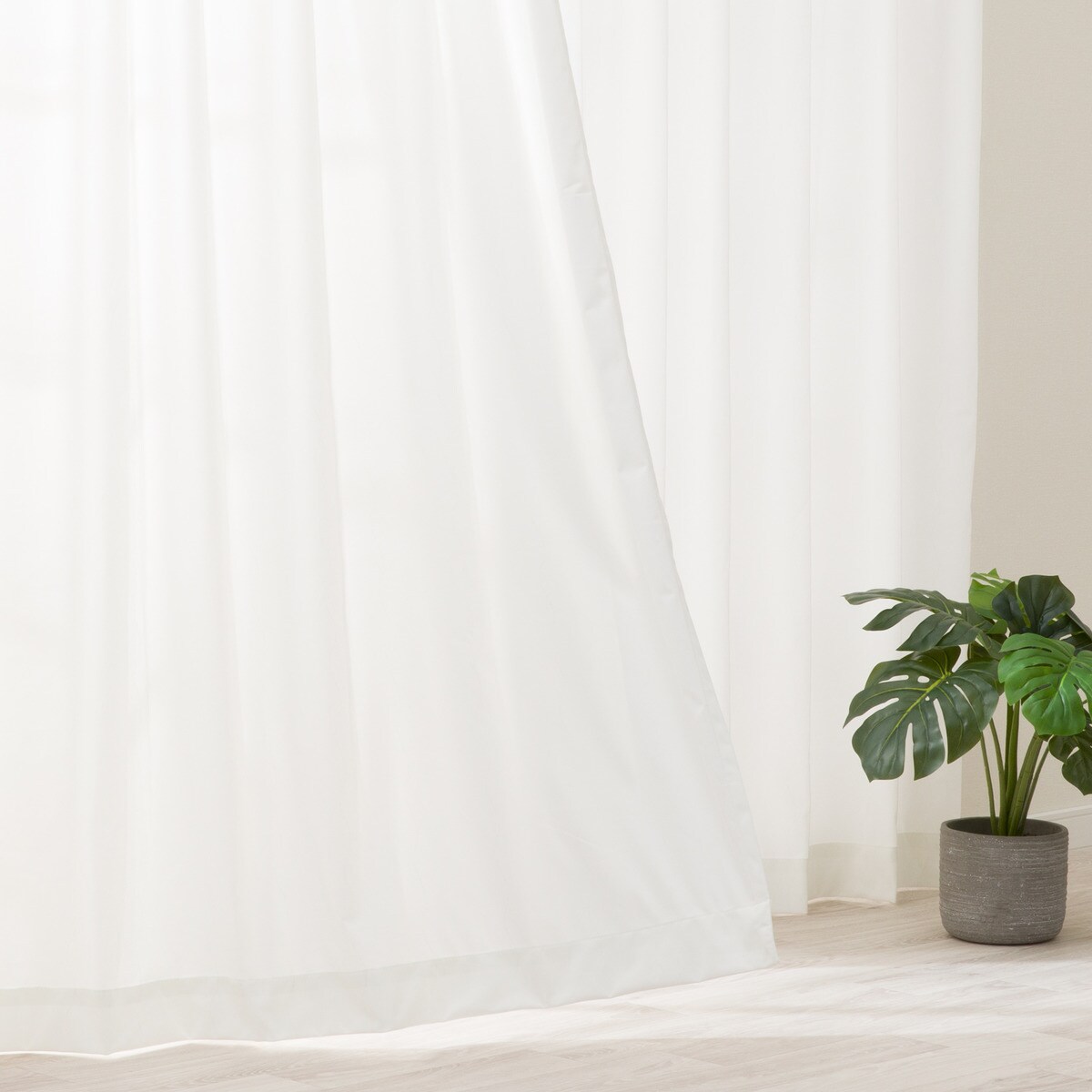 ニトリの花粉キャッチ・遮像・遮熱レースカーテン(RL205)(カーテン・レース)