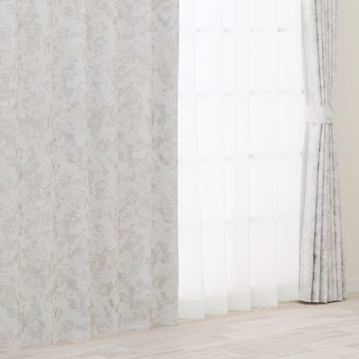 裏地付き遮光2級・遮熱ジャカードカーテン(PK244)