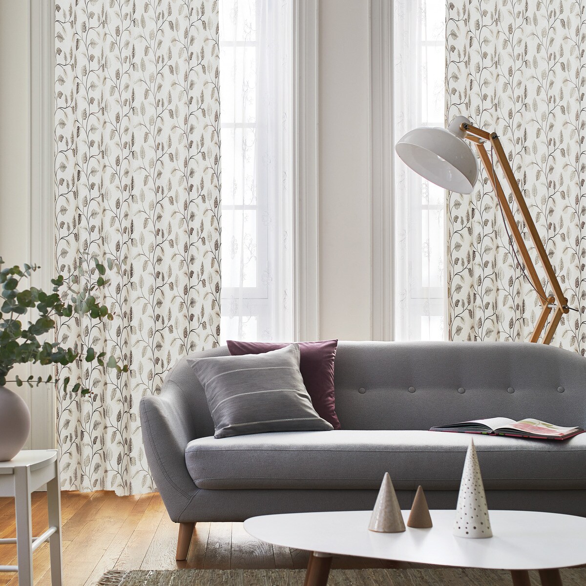 裏地付き遮光2級・遮熱ジャカードカーテン(PK248)