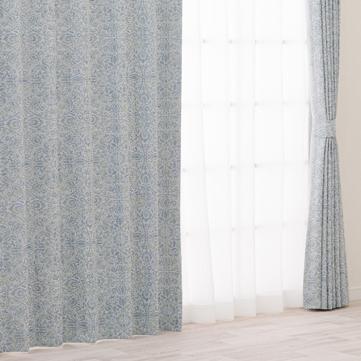 裏地付き遮光2級・遮熱ジャカードカーテン(PK257)