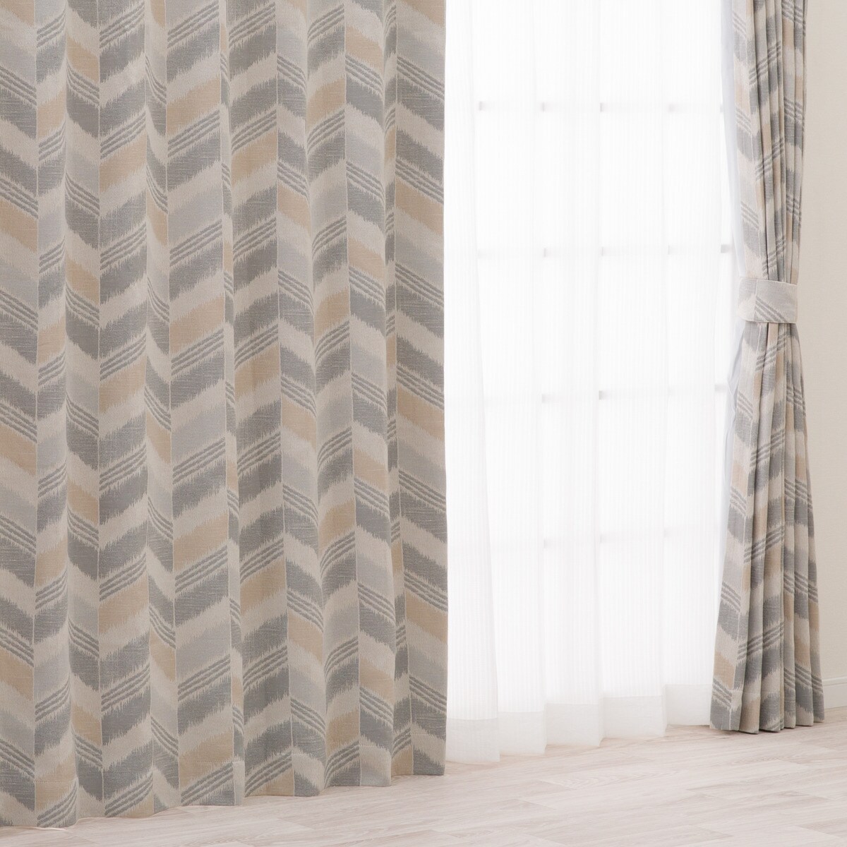 裏地付き遮光2級・遮熱ジャカードカーテン(PK260)