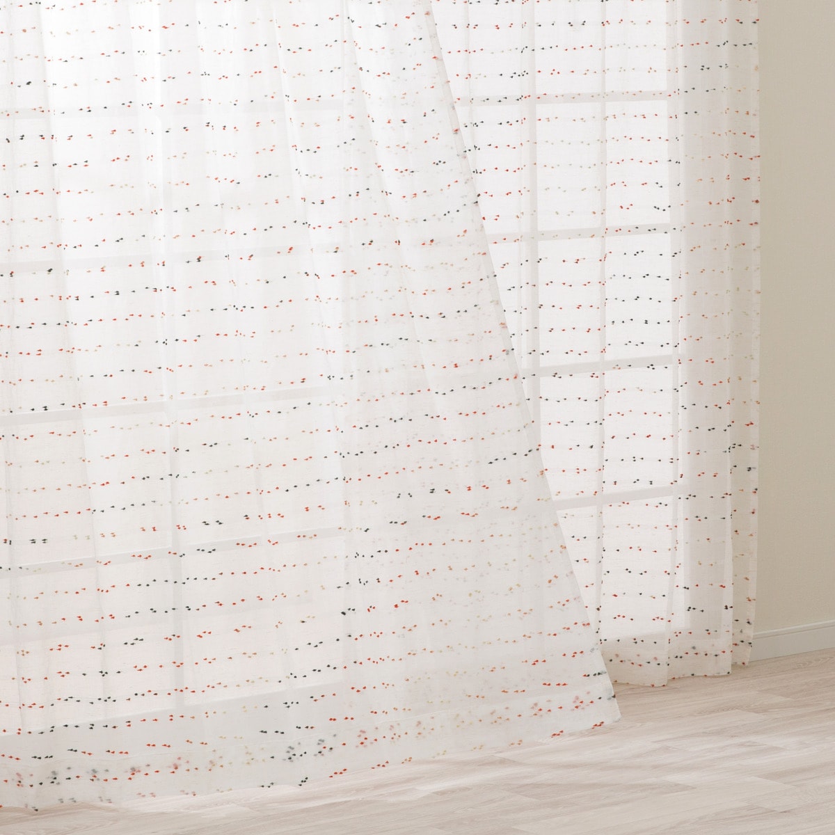 ニトリのレースカーテン(RL192 アイボリー)(カーテン・レース)