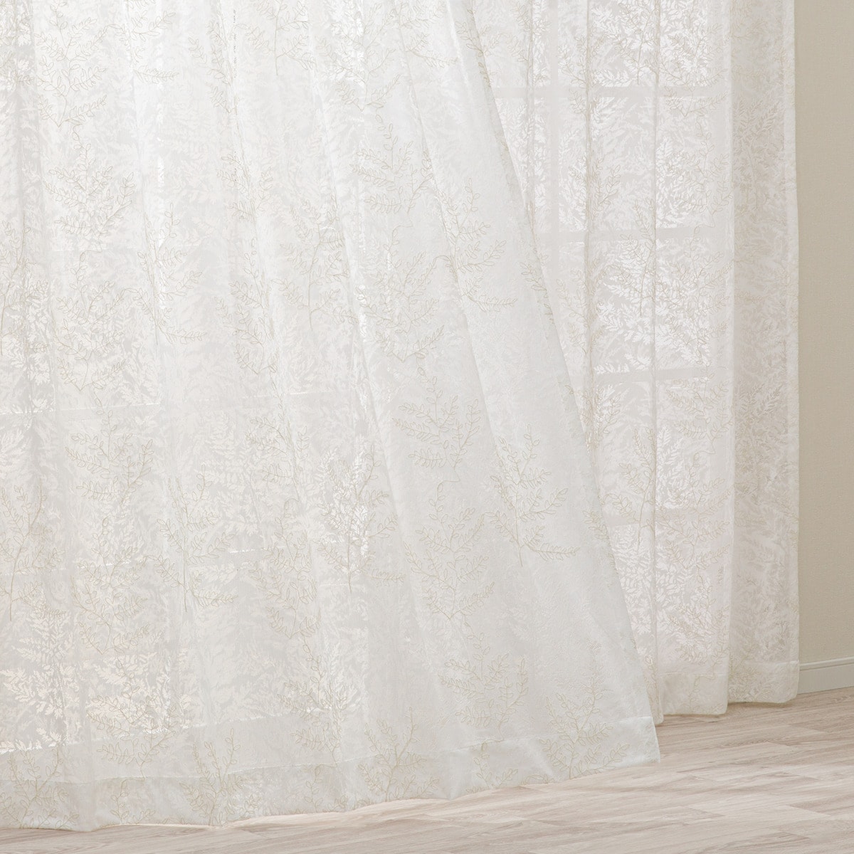 ニトリのレースカーテン(RL204 アイボリー)(カーテン・レース)