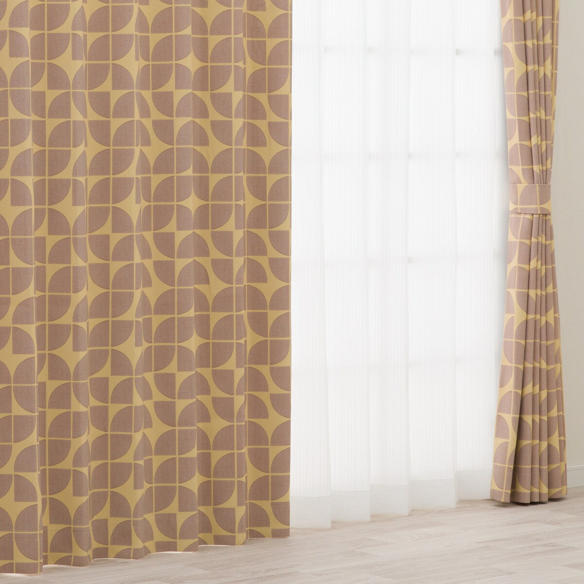 遮光1級・遮熱カーテン(RD134 イエロー)