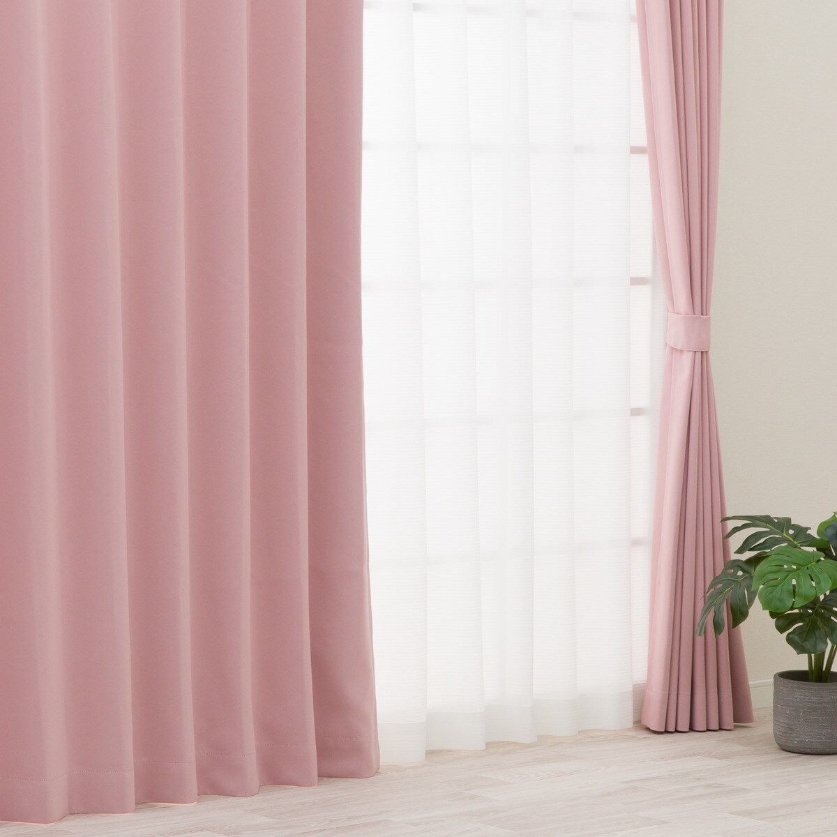 【防炎セット】4枚セットカーテン　遮光1級・遮熱・保温・昼遮像・UVカット (CPK-24)【メーカー直送・】