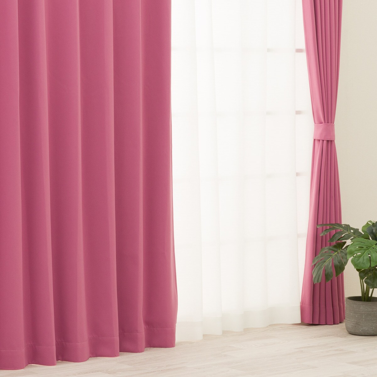 【防炎セット】4枚セットカーテン　遮光1級・遮熱・保温・昼遮像・UVカット (RO-26)【メーカー直送・】