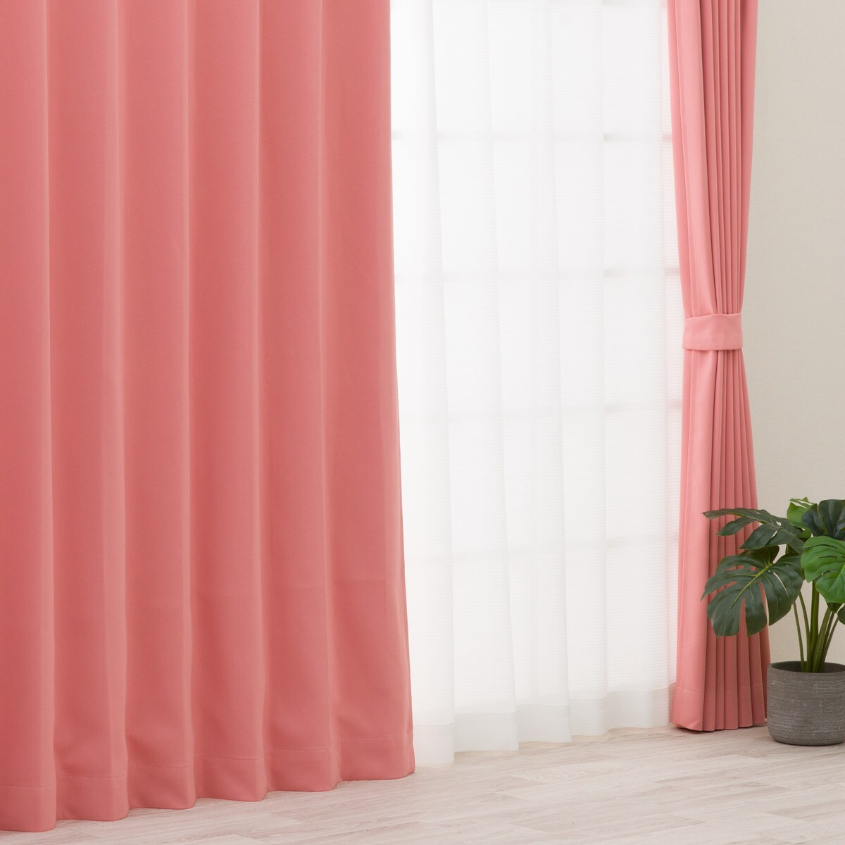 【防炎セット】4枚セットカーテン　遮光1級・遮熱・保温・昼遮像・UVカット (SPK-21)【メーカー直送・】