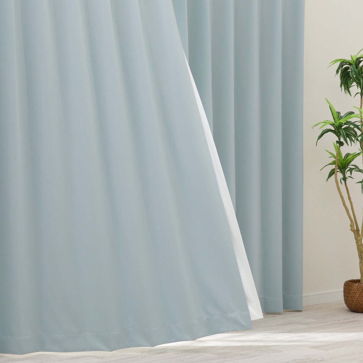 ニトリの【防炎セット】4枚セットカーテン　遮光1級・遮熱・保温・昼遮像・UVカット (JD-32)【メーカー直送・】(カーテン・レース)