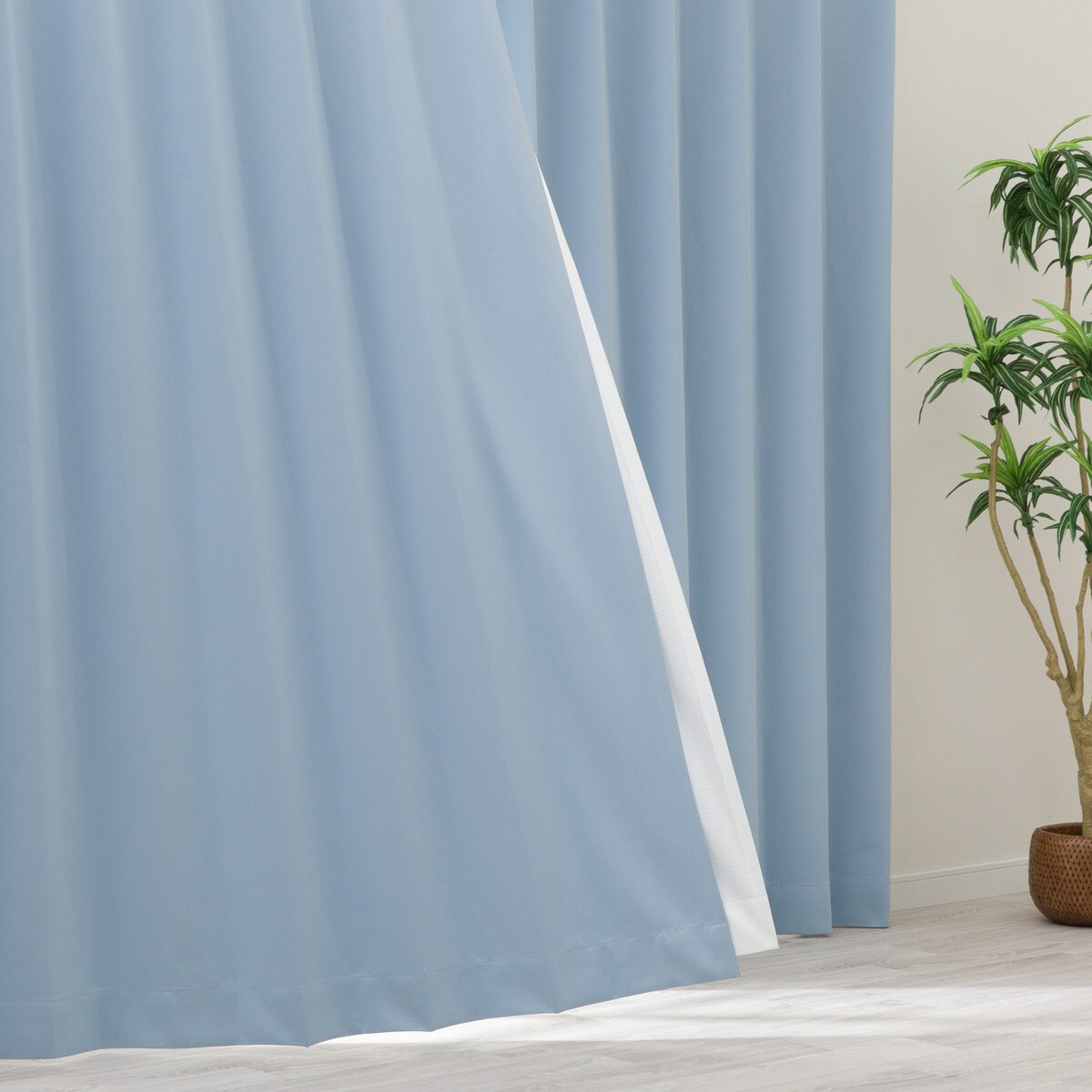 ニトリの【防炎セット】4枚セットカーテン　遮光1級・遮熱・保温・昼遮像・UVカット (BL-36)【メーカー直送・】(カーテン・レース)