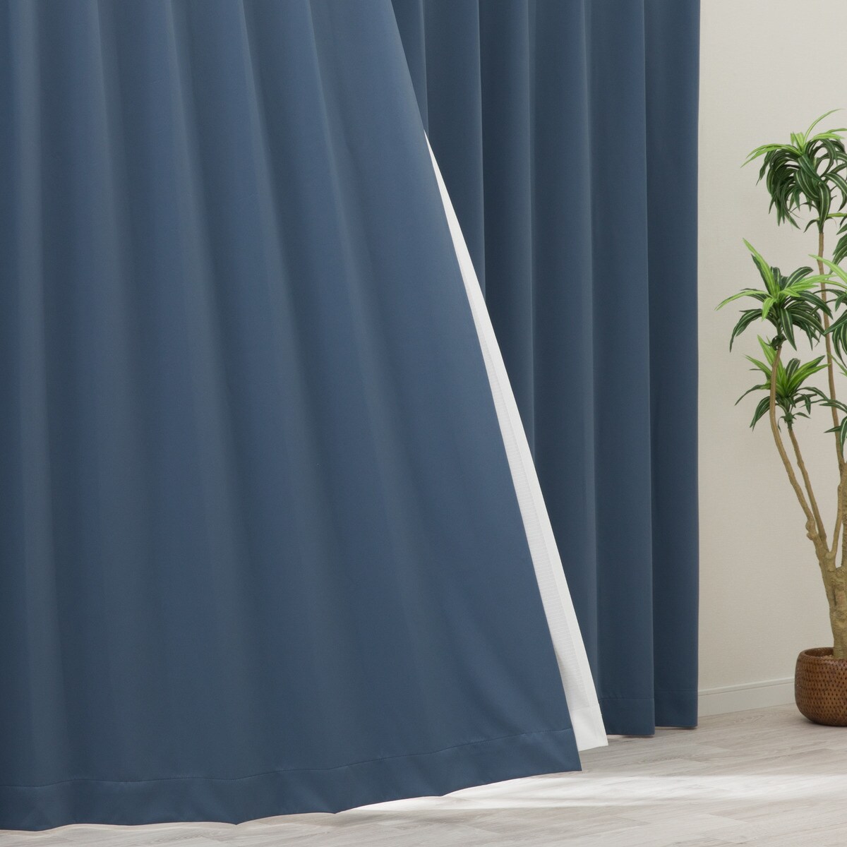 ニトリの【防炎セット】4枚セットカーテン　遮光1級・遮熱・保温・昼遮像・UVカット (STB-42)【メーカー直送・】(カーテン・レース)