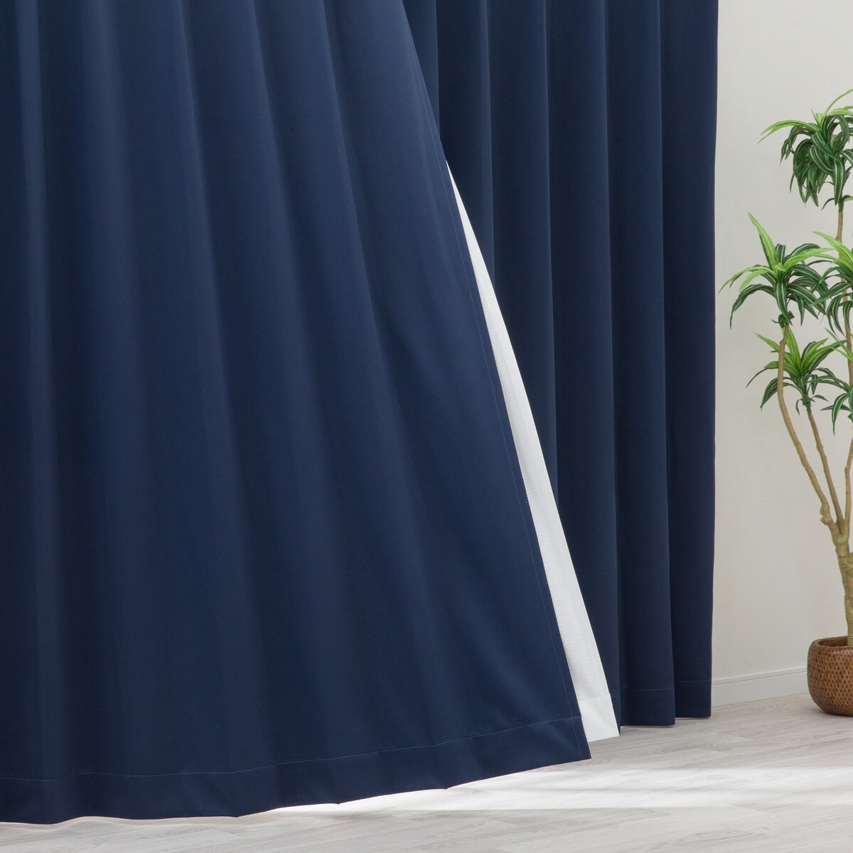 ニトリの【防炎セット】4枚セットカーテン　遮光1級・遮熱・保温・昼遮像・UVカット (MBL-41)【メーカー直送・】(カーテン・レース)