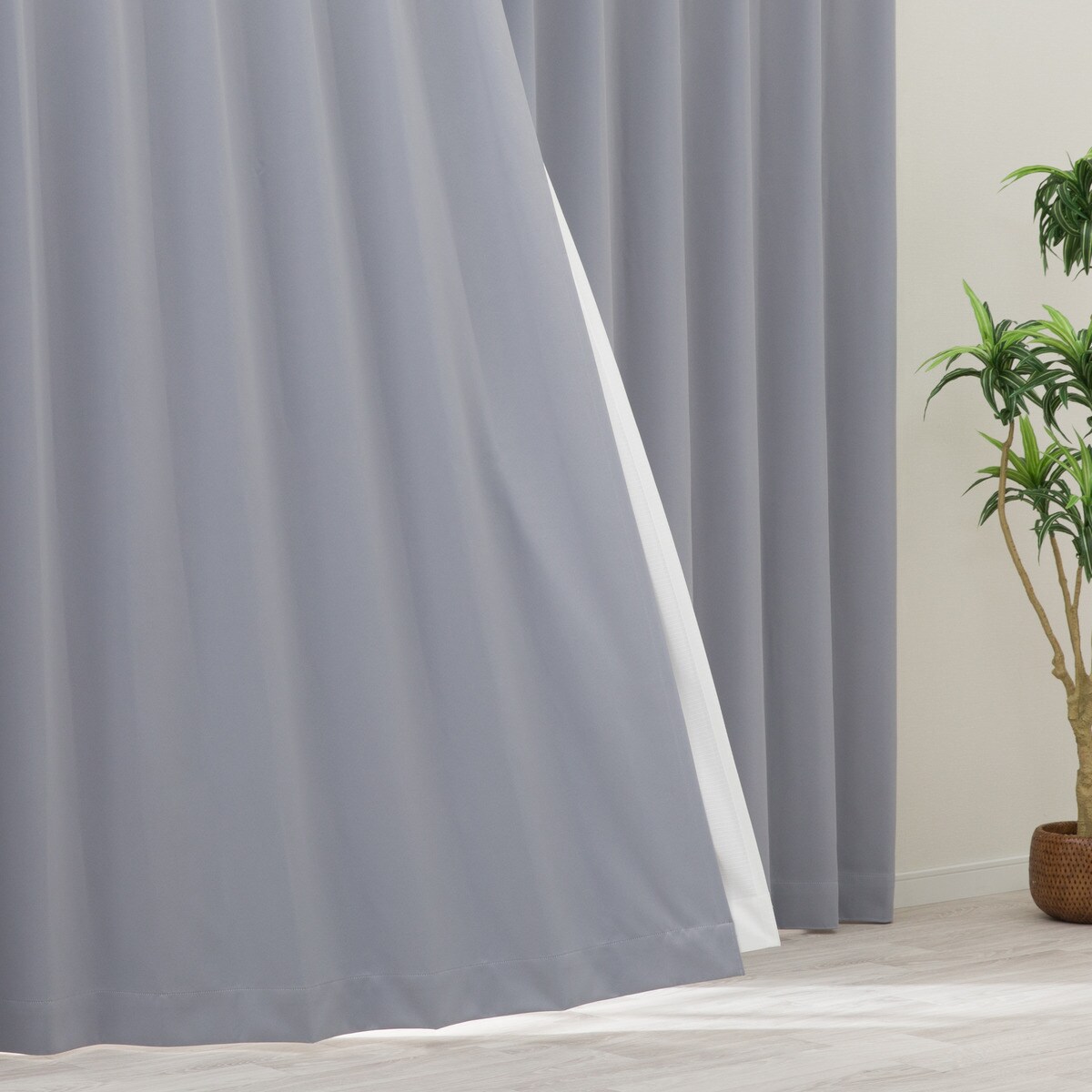 ニトリの【防炎セット】4枚セットカーテン　遮光1級・遮熱・保温・昼遮像・UVカット (AGY-55)【メーカー直送・】(カーテン・レース)