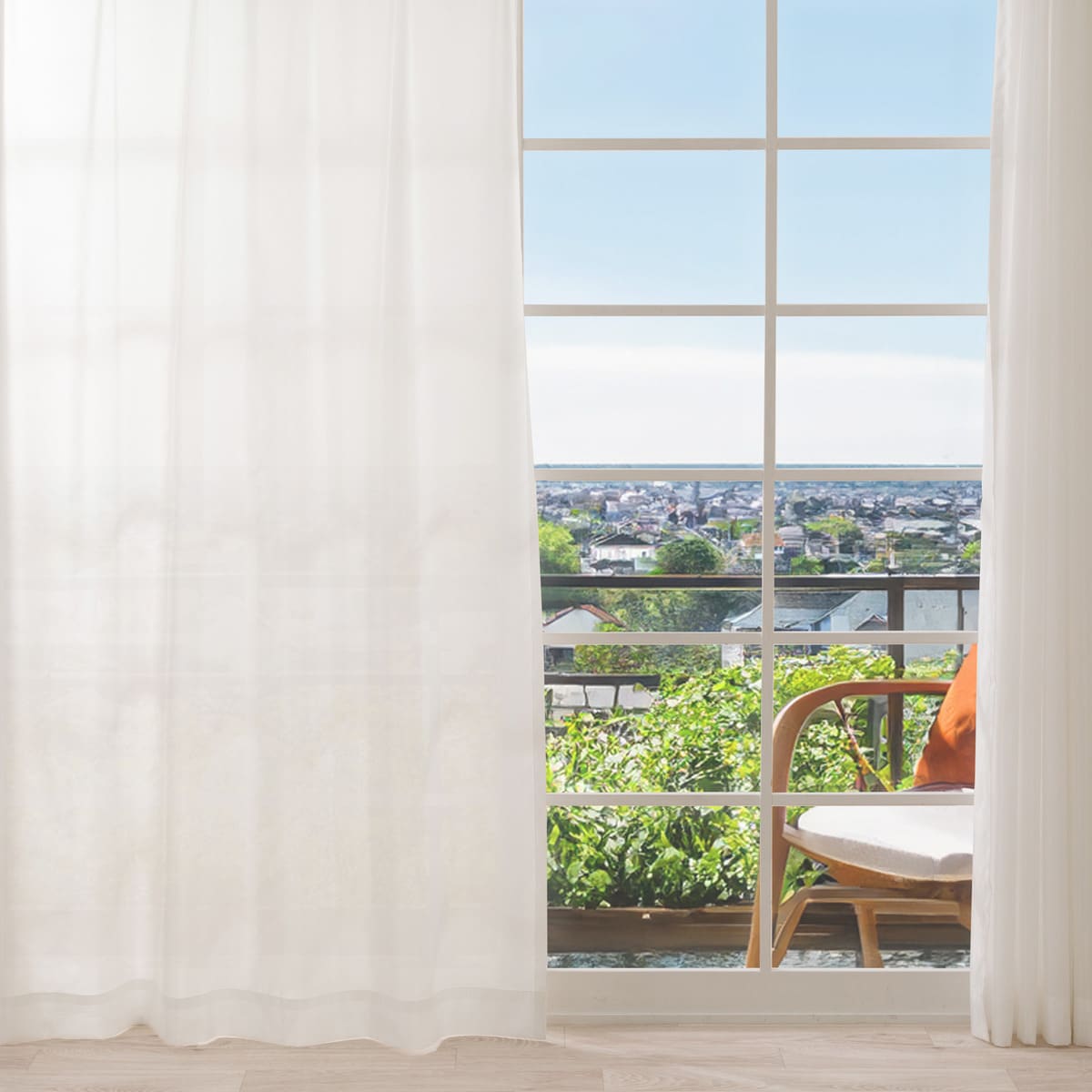 遮像・採光レースカーテン(RL208)