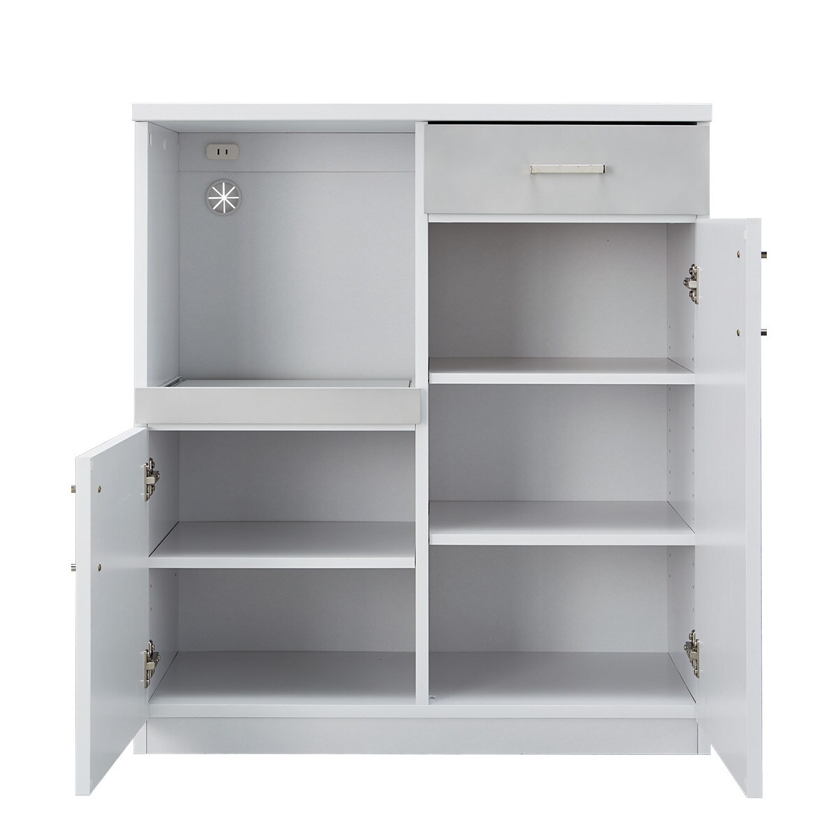 キッチンカウンター(SA311 80KD) ホワイト ミドルブラウン