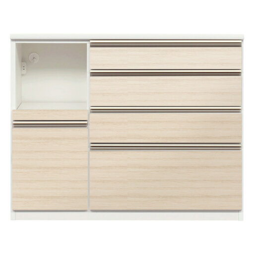 ニトリのキッチンカウンター (ラピス120 エルムホワイト)  【配送員設置】 【5年保証】(キッチン)