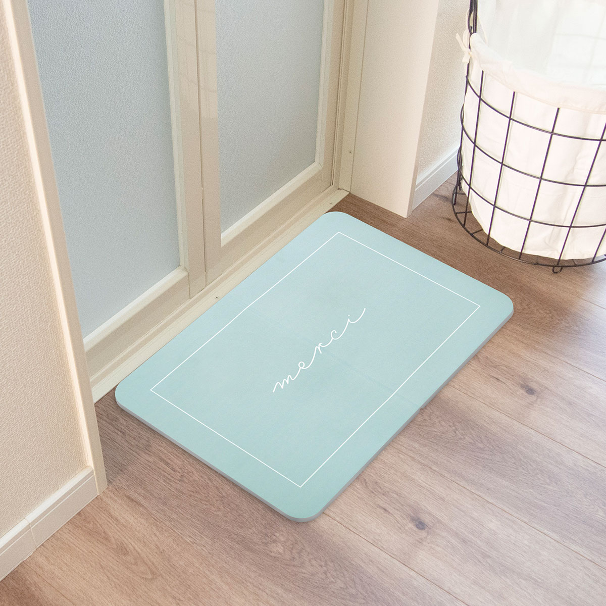 洗えて畳めるソフトバスマット(フォント)