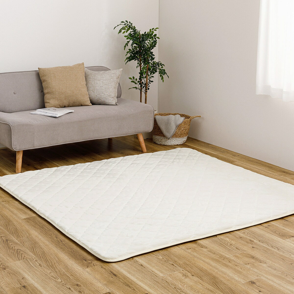 【ずれにくいラグ】ラグカバー(フランネル)　 【メーカー直送・】