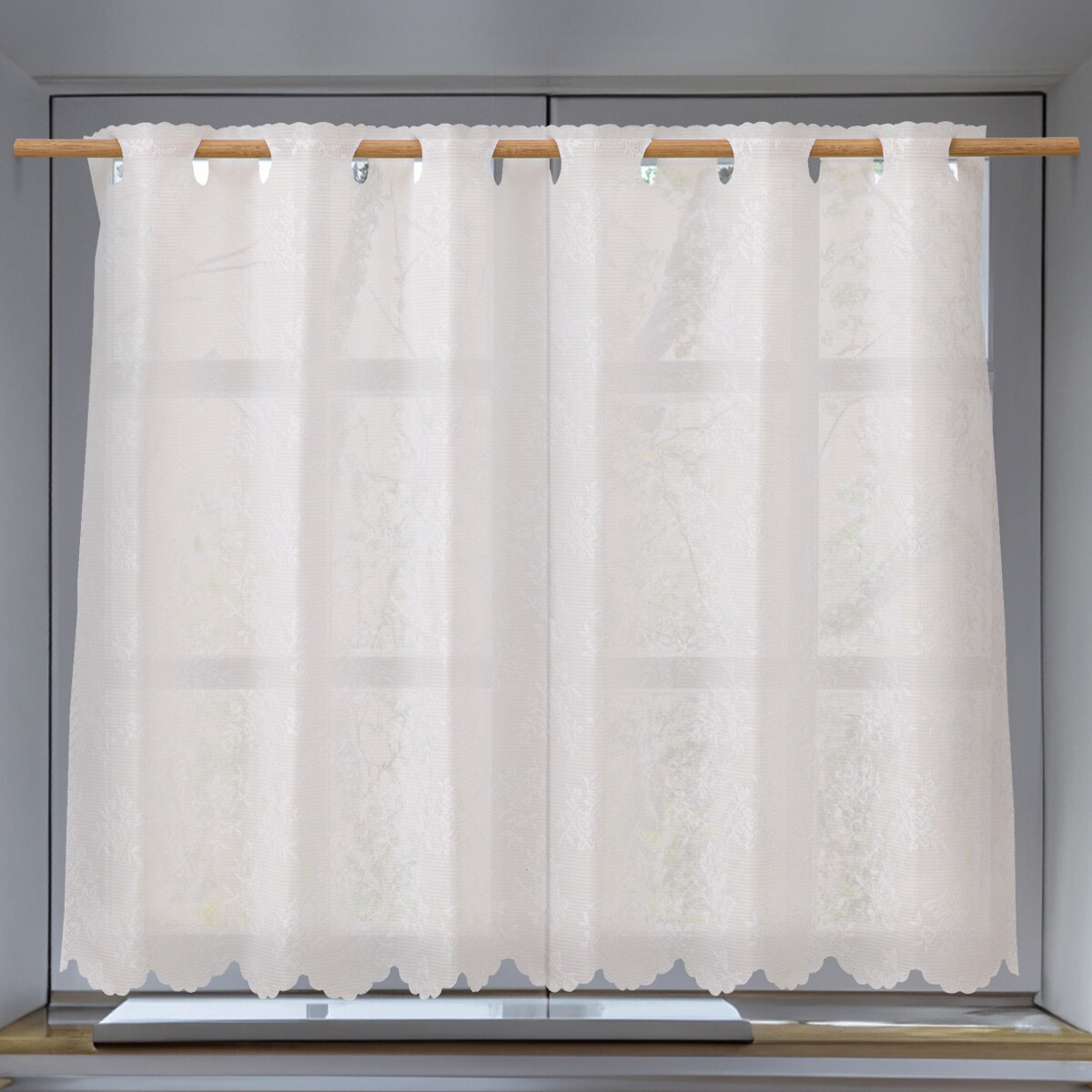 【UVカット・採光・保温・防炎】日除け・間仕切りマルチに使えるカーテン（AL1224 WH）【メーカー直送・】