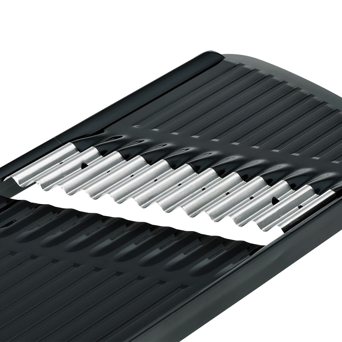 軽い力で素早くできるウェーブ＆ワッフルスライサー