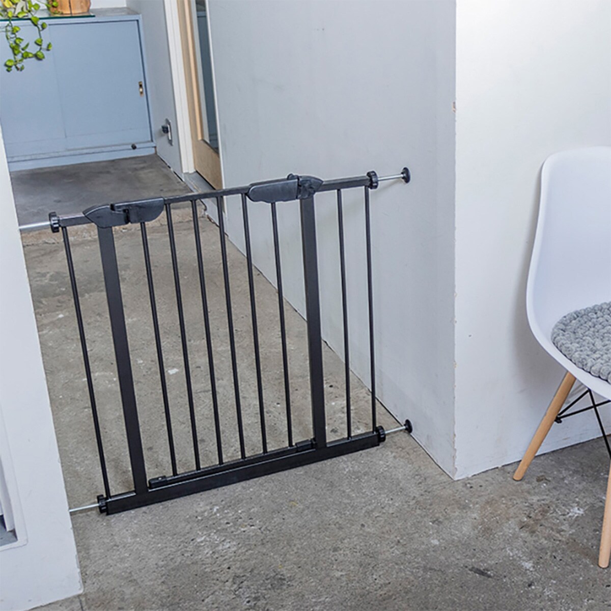 ペット用セーフティゲート 幅76〜85cm対応　ブラック ブラウン グレー　　メーカー直送・