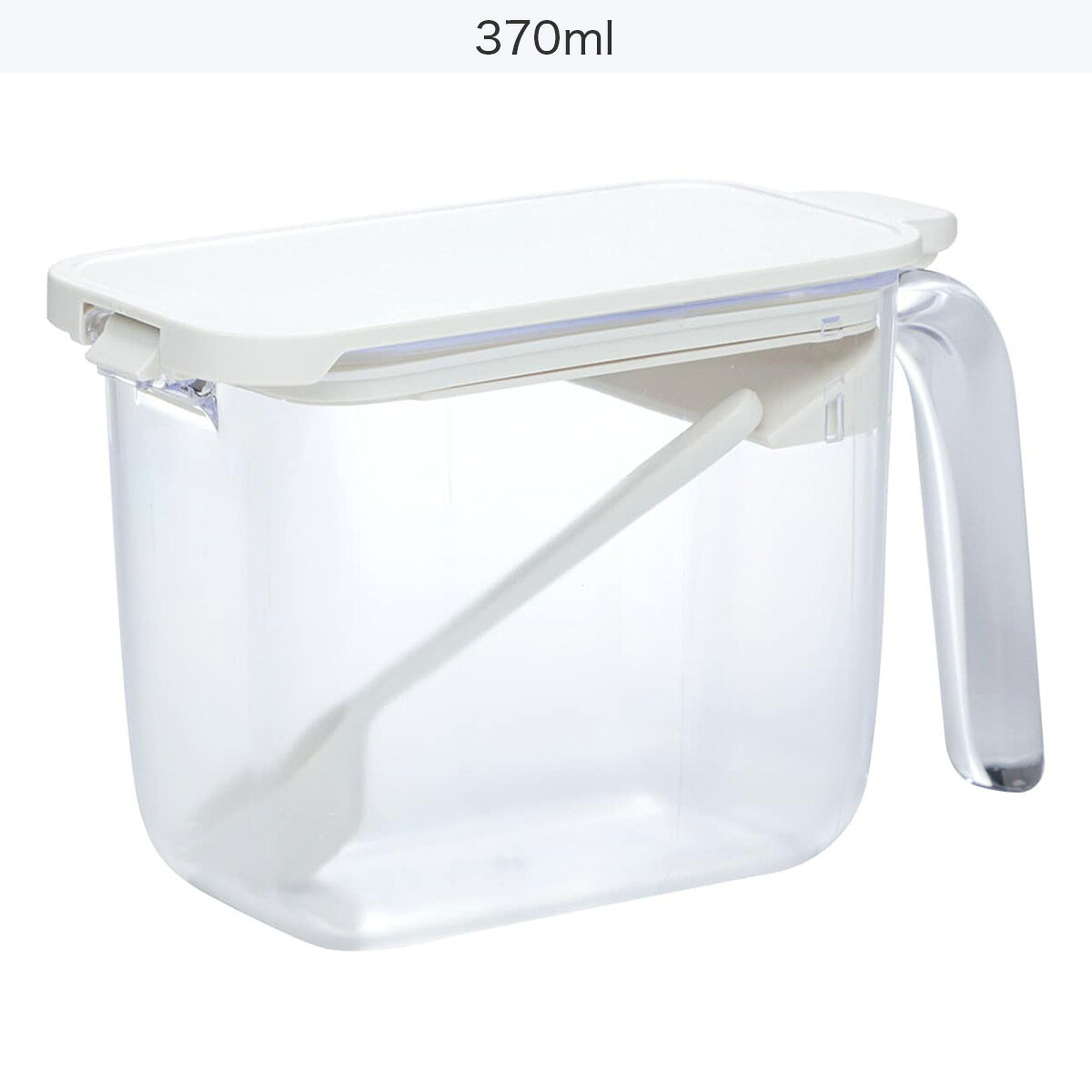 湿気を防ぐ 調味料ポット(K736 ホワイト)