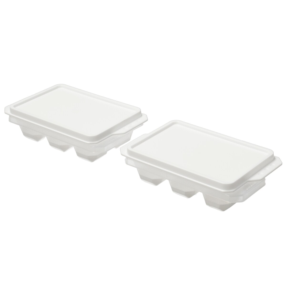 氷が取り出しやすいアイストレー蓋つき(2個組 cDYp-2)　  デコホーム