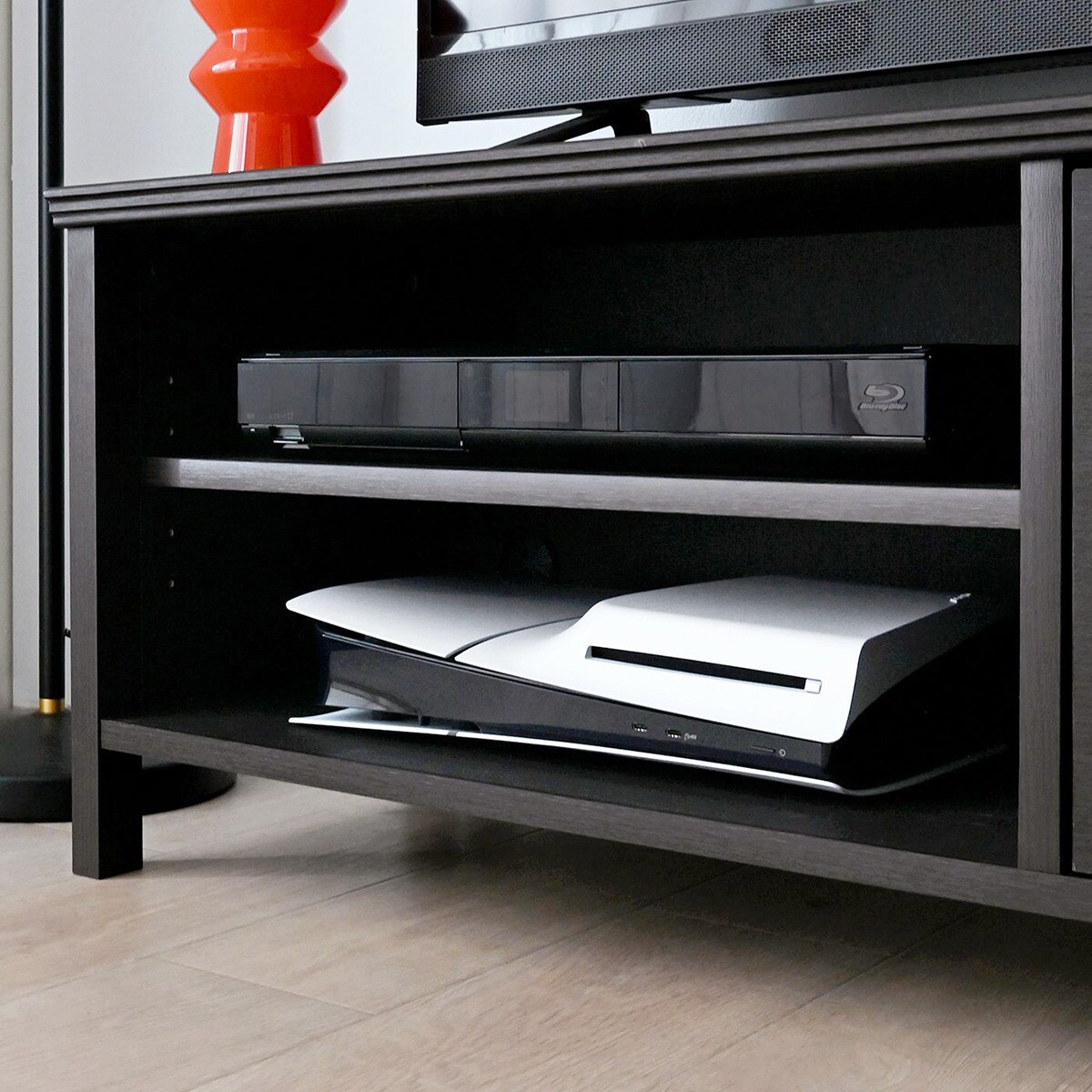 ヴィンテージ調のシンプルローボード (幅120cm DBR)　 【メーカー直送・】