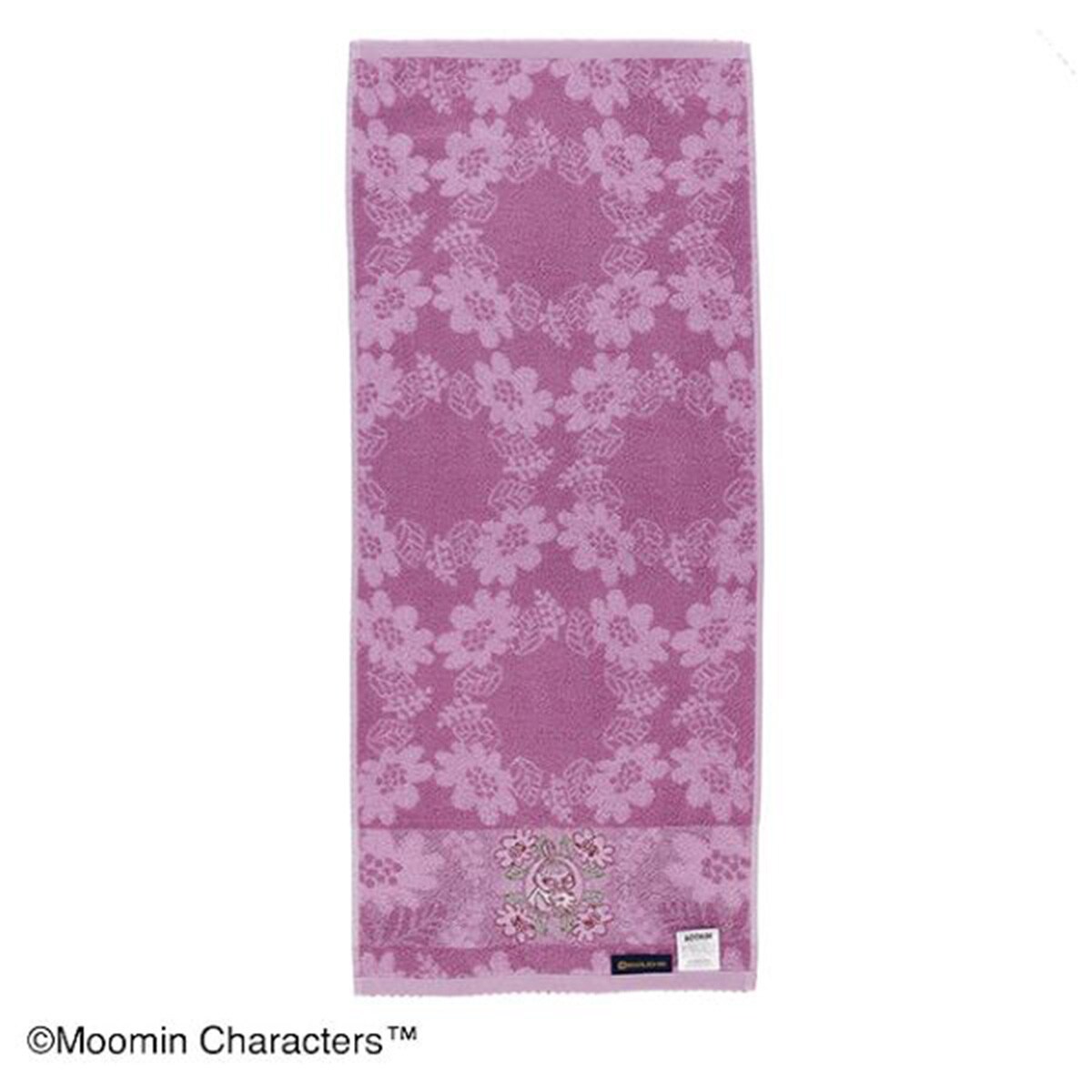 ムーミン フェイスタオル(キルティングパープル)