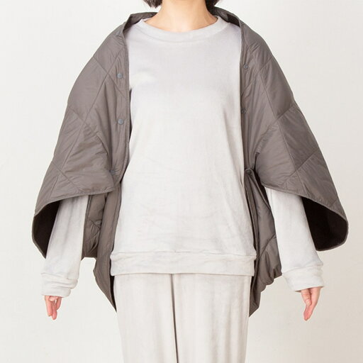 ダウン入り 4WAYブランケット(Nウォーム DGY)