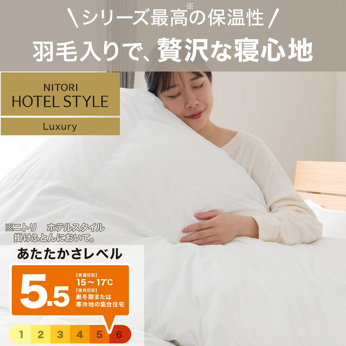 ホテルスタイル掛ふとん(Nホテル ラグジュアリー K2517)