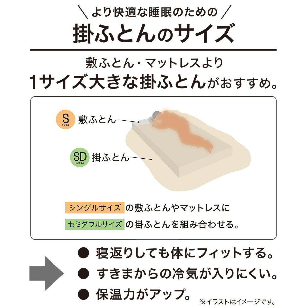 【日本製】羽毛掛ふとん(DH-GDD80)  デコホーム